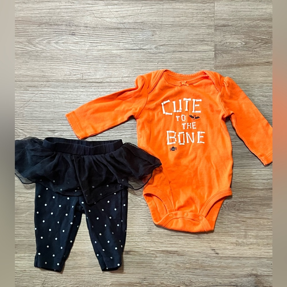 Carter’s Cute to the Bone set, size 3 months